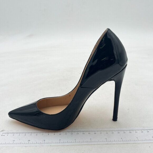 FSJ Women's Pointed Toe Pumps Classic Stiletto High Heel Office Dress Shoes - Picture 2 of 7